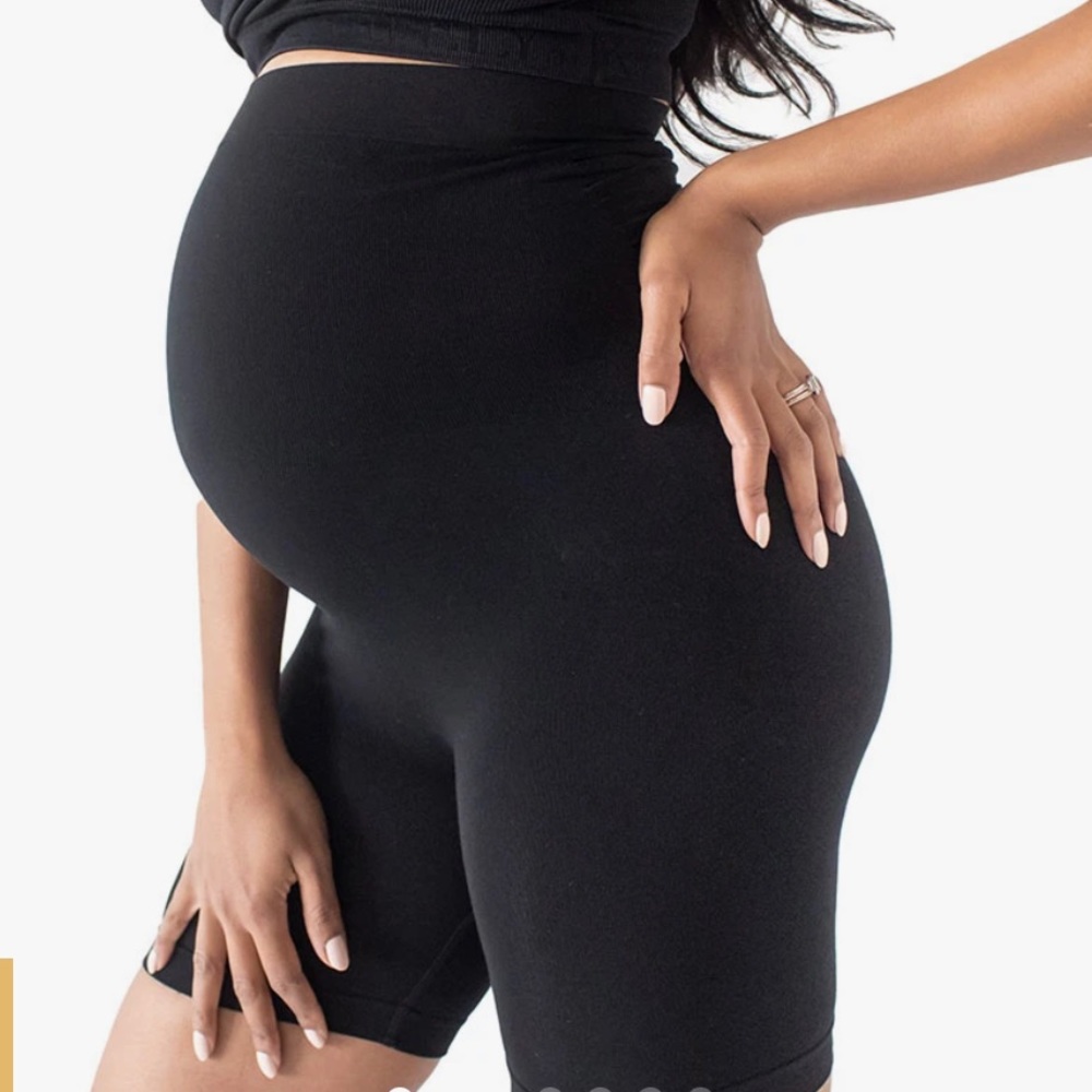 Kindred Bravely Black Maternity Shapewear Shorts
